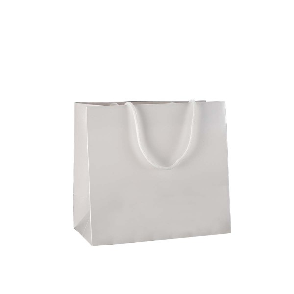 Shopper Plastificata Perlata Bianco Boreale M26