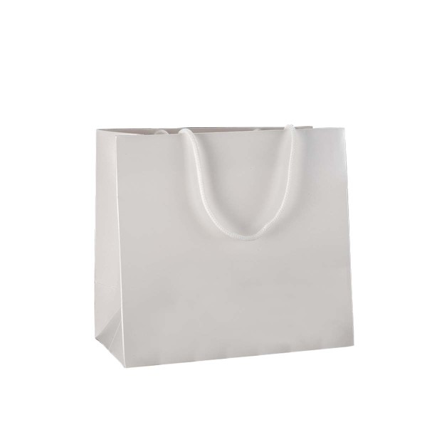 Shopper Plastificata Perlata Bianco Boreale M34