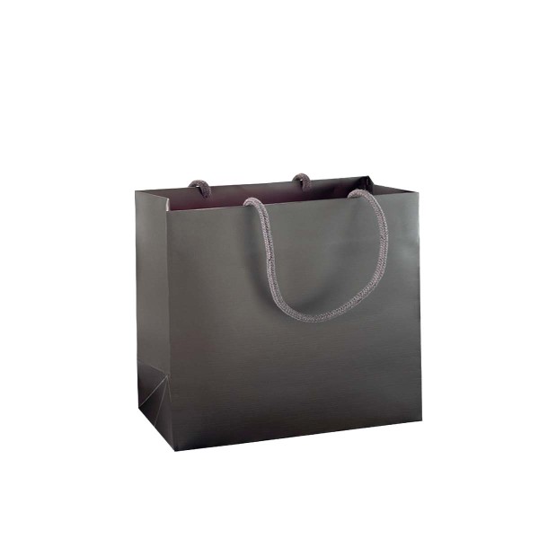 Shopper Plastificata Opaca Grigio Boreale M26