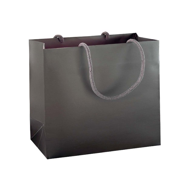 Shopper Plastificata Opaca Grigio Boreale M41