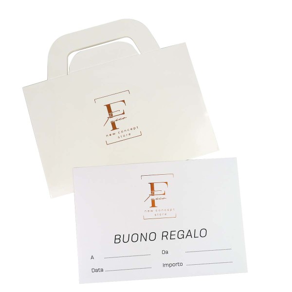 Buoni Regalo personalizzabili con busta Bianco Borsetta