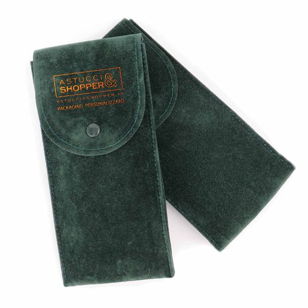 Astuccio per orologi velluto verde