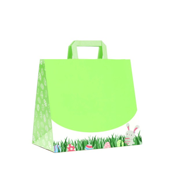 Shopper Kraft Verde Pasqua Vivace M32