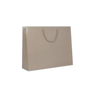 Shopper Plastificata Lucida Tortora Flat Luce M23