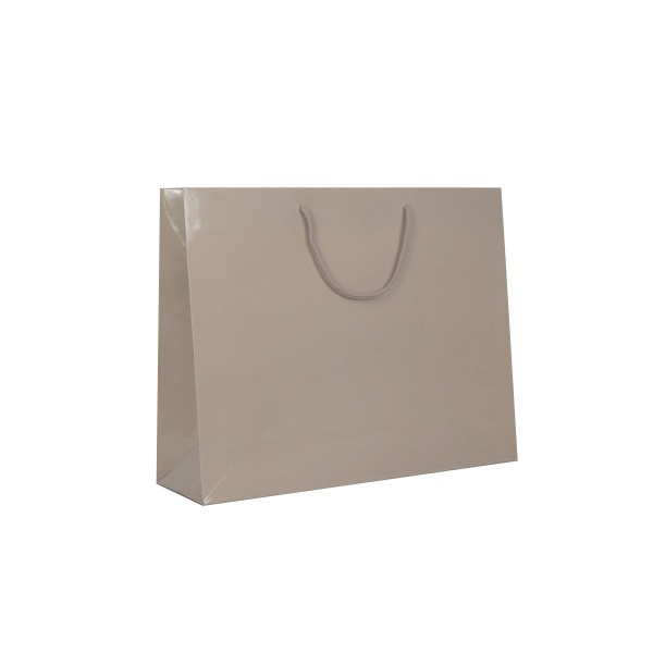 Shopper Plastificata Lucida Tortora Flat Luce M23