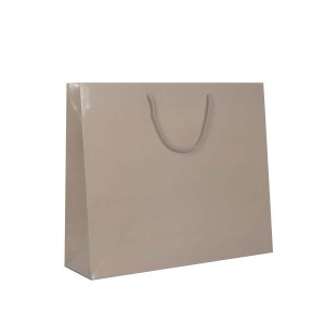 Shopper Plastificata Lucida Tortora Flat Luce M42