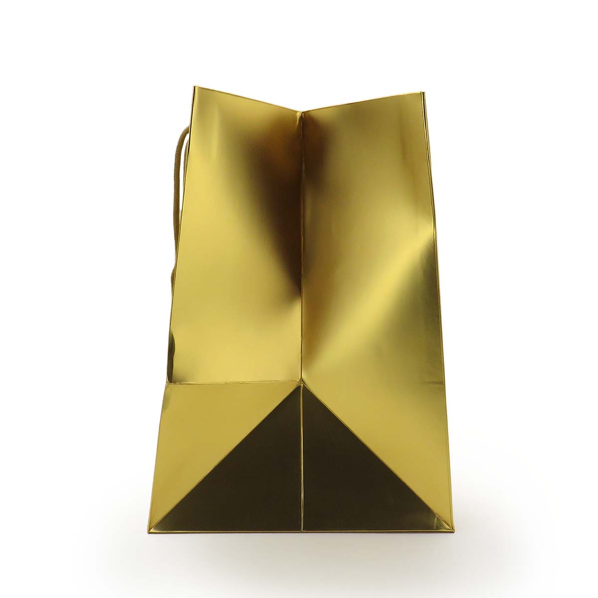 Shopper Plastificata Opaca Oro Flat Panettone M33 Astucci e Shopper