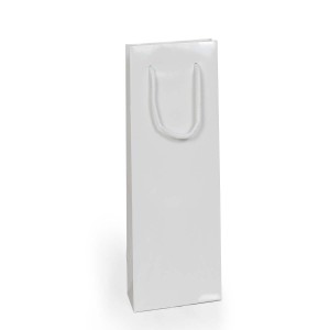Shopper Plastificata Lucida Bianco Flat Luce M10