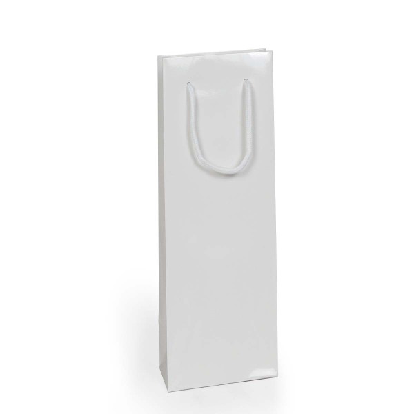 Shopper Plastificata Lucida Bianco Flat Luce M10