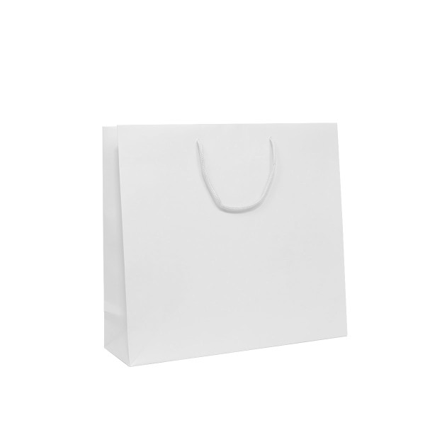 Shopper Plastificata Opaca Bianco Flat Soft M23