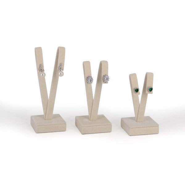 Espositore per orecchini set 3 pz Avorio Aurora