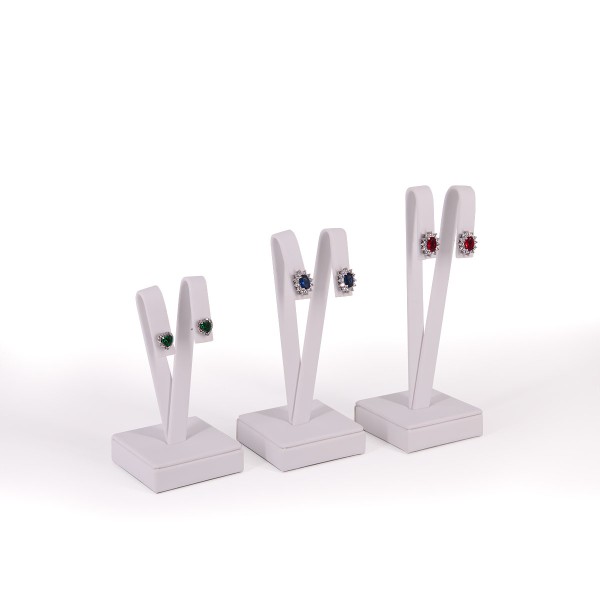 Espositore per orecchini set 3 pz Bianco Aurora