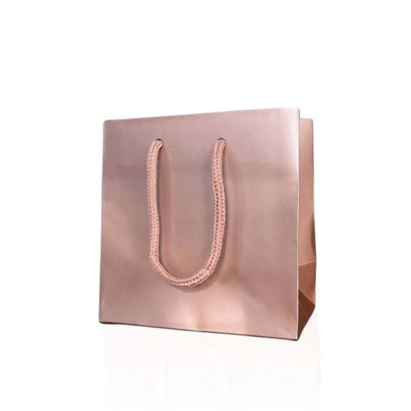 Shopper Plastificata Opaca Pink Metal Flat Soft M14