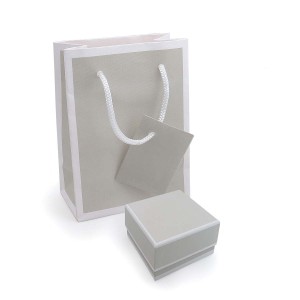 Astuccio con shopper multifunzione Grigio e Bianco Isola M1