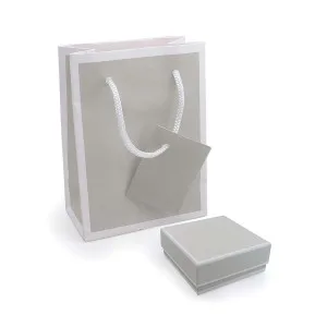 Astuccio con shopper multifunzione Grigio e Bianco Isola M2