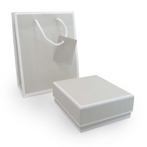 Astuccio con shopper multifunzione Grigio e Bianco Isola M3