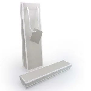 Astuccio con shopper per bracciale Grigio e Bianco Isola M4
