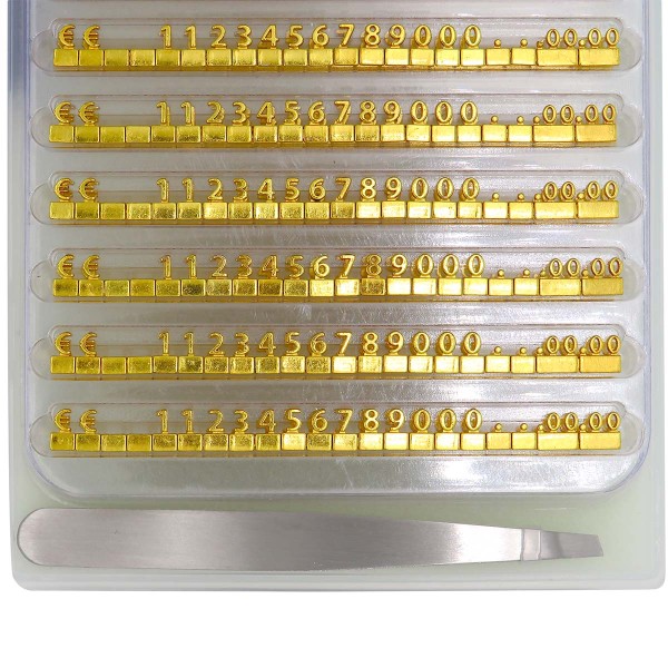 Segnaprezzi Vetrina per gioielli Oro