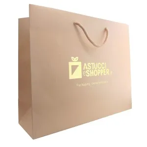 Shopper Plastificata Opaca Cipria rosato Flat Soft M26
