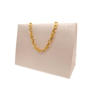 Shopper Plastificata Tessuto Avorio Serica M20