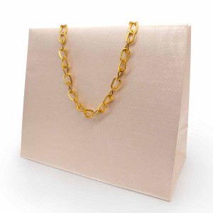 Shopper Plastificata Tessuto Avorio Serica M26