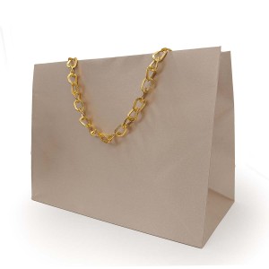 Shopper Plastificata Tessuto Champagne Serica M20