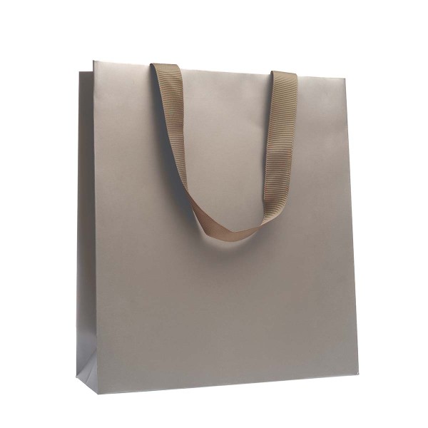 Shopper Plastificata Opaca Platino Maestrale M16