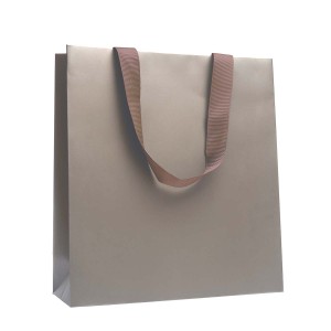 Shopper Plastificata Opaca Platino Maestrale M17