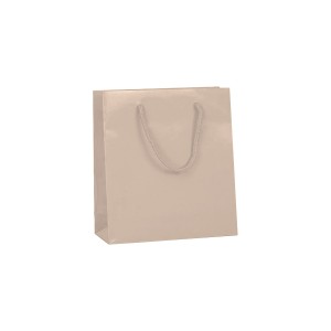 Shopper Plastificata Lucida Cipria rosato Flat Luce M14