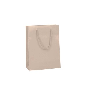 Shopper Plastificata Lucida Cipria rosato Flat Luce M18