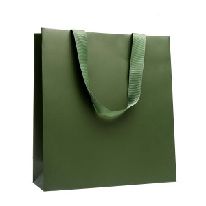 Shopper Plastificata Opaca Verde Maestrale M17