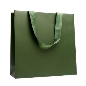 Shopper Plastificata Opaca Verde Maestrale M26