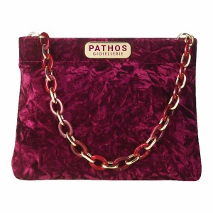 Shopper Velluto Bordeaux Velvet M24