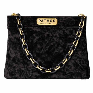 Shopper Velluto Nero Velvet M24