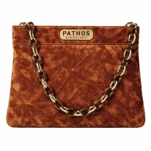 Shopper Tessuto Velluto Ruggine Velvet M24