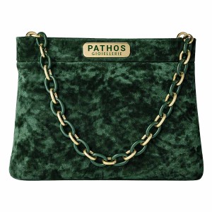 Shopper Velluto Verde Velvet M24