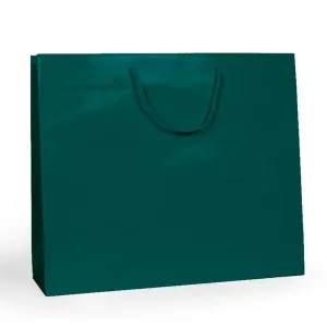 Shopper Plastificata Lucida Verde scuro Flat Luce M54