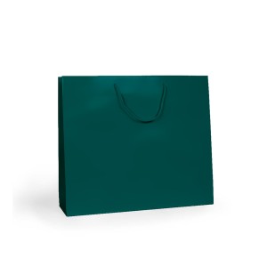 Shopper Plastificata Opaca Verde scuro Flat Soft M23