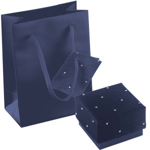 Astuccio con shopper multifunzione Blu con punti luce Prestige M1