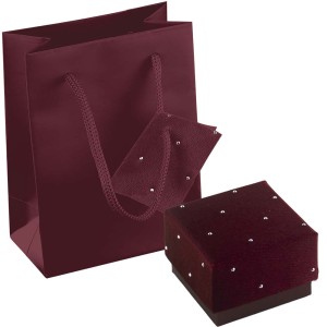Astuccio con shopper multifunzione Bordeaux con punti luce Prestige M1