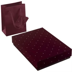 Astuccio per collana Bordeaux con punti luce Prestige M5