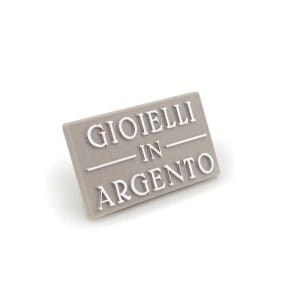 Targhette per Argento Espositore Argento Beige