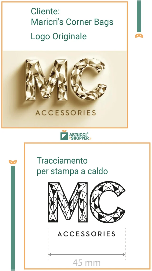 Dal logo al packaging personalizzato. ✨Il cliente condivide il suo file ed il nostro reparto grafico si occupa del tracciamento per la realizzazione del clichè per la stampa a caldo.Il risultato? Shopper e astucci personalizzati con stampa a caldo per il brand "MC ACCESSORIES", realizzati con cura dalla nostra produzione.Vuoi valorizzare anche tu il tuo packaging con dettagli unici?
Richiedi una consulenza gratuita 👉 link in bio.
.
.
.#astuccieshopper #stampaacaldo #astuccipergioielli #scatolepersonalizzate #scatolegioielli #packaginggioielleria #packagingideas #packagingpersonalizzato #packagingsumisura