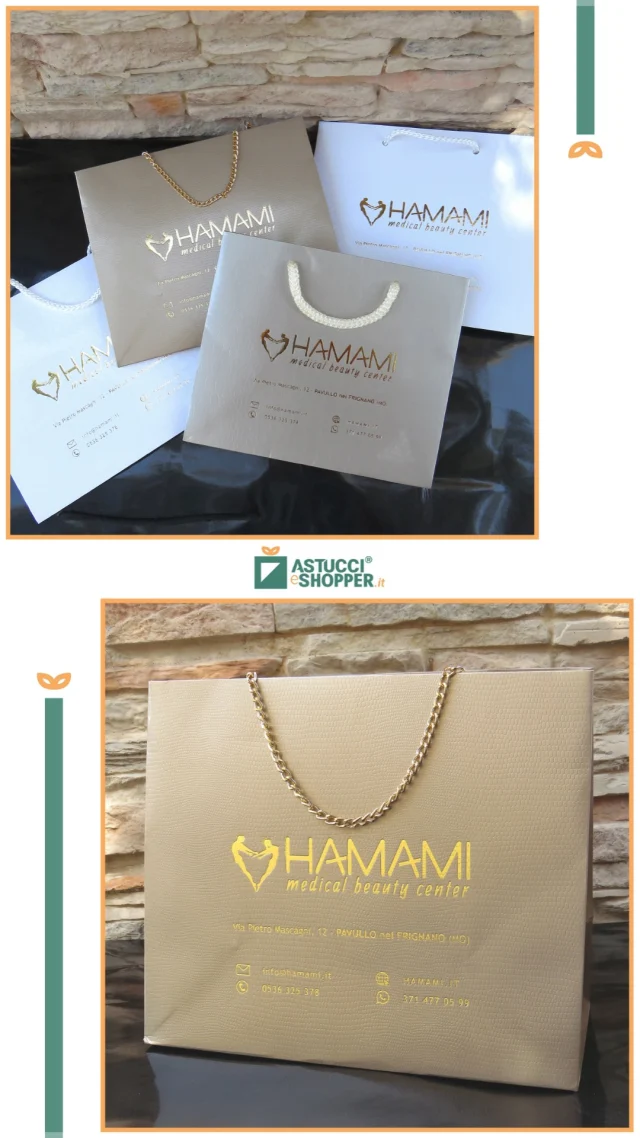 Shopper lusso plastificate personalizzate con stampa a caldo per @hamami_medical_beauty_center
Richiedi anche tu una consulenza gratuita personalizzata per il tuo packaging, contattaci adesso 👉 link in bio.
.
.
.#astuccieshopper #shopperpersonalizzate #stampaacaldo #shopperplastificate #packagingpersonalizzato #packagingsumisura #beautycenter